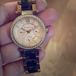 Michael Kors Women's Rose Gold & Tortoise Watch